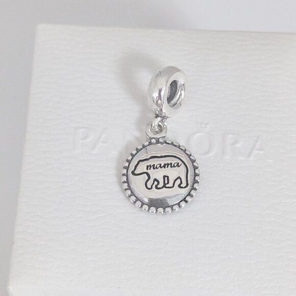 Pandora Mama Bear Exclusive Dangle Charm S925 Silver with box - Picture 3 of 8